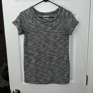 Lou & Grey Space Dye Scoop Neck Knit Top Size XS